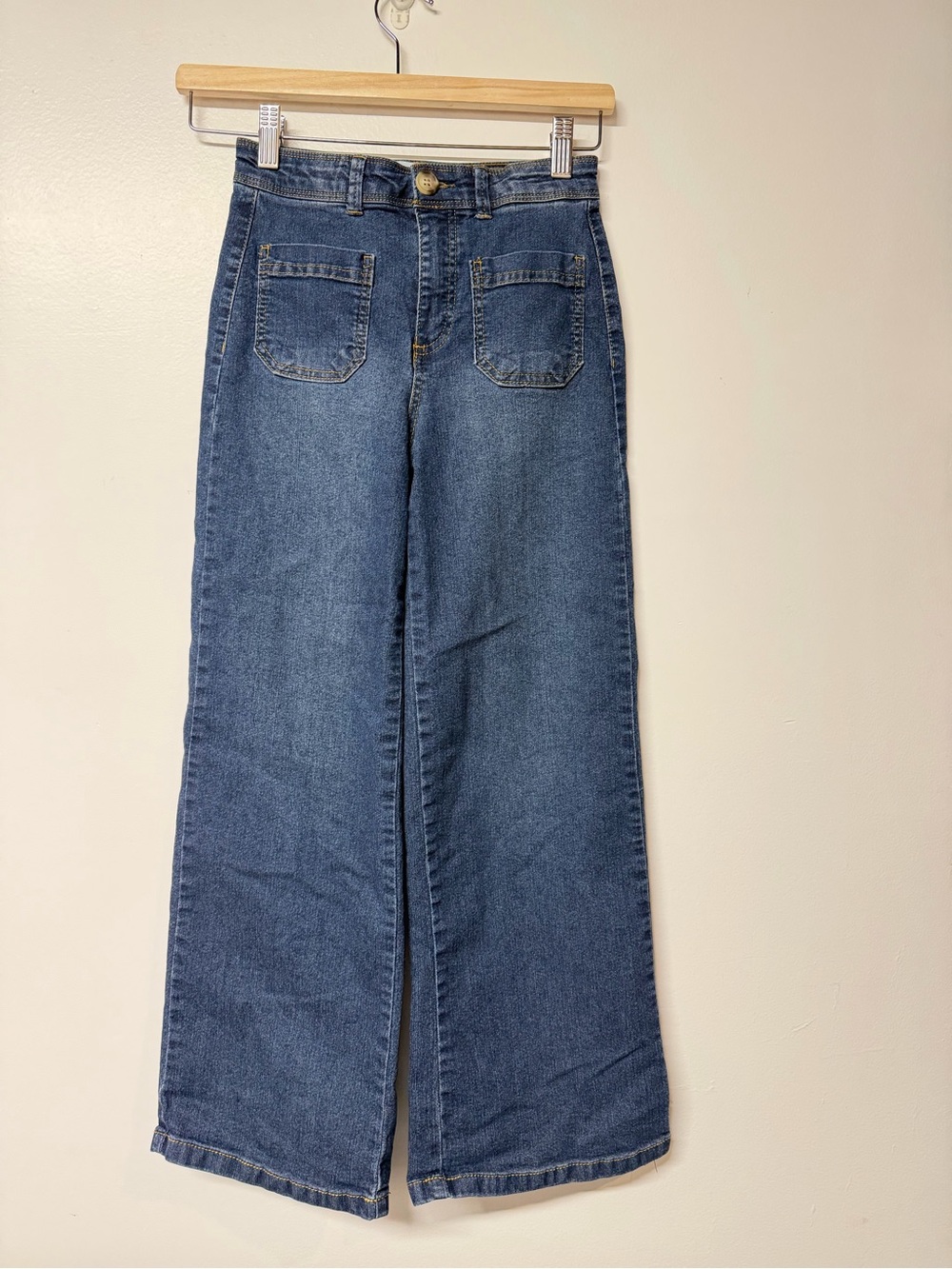 Jessica Simpson Girls' Olivia Wide Leg Jeans Size 10